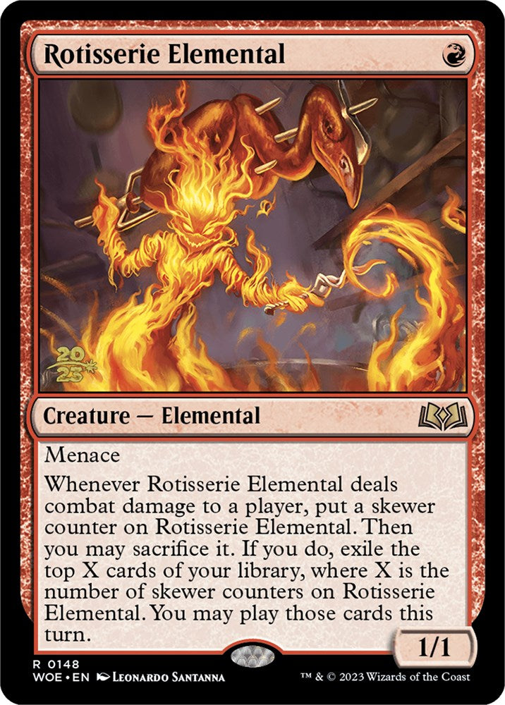 Rotisserie Elemental [Wilds of Eldraine Prerelease Promos] | Dragon's Lair Comics and Fantasy Houston TX