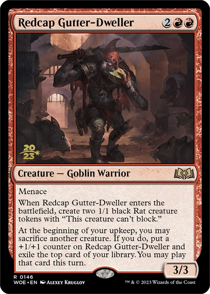 Redcap Gutter-Dweller [Wilds of Eldraine Prerelease Promos] | Dragon's Lair Comics and Fantasy Houston TX