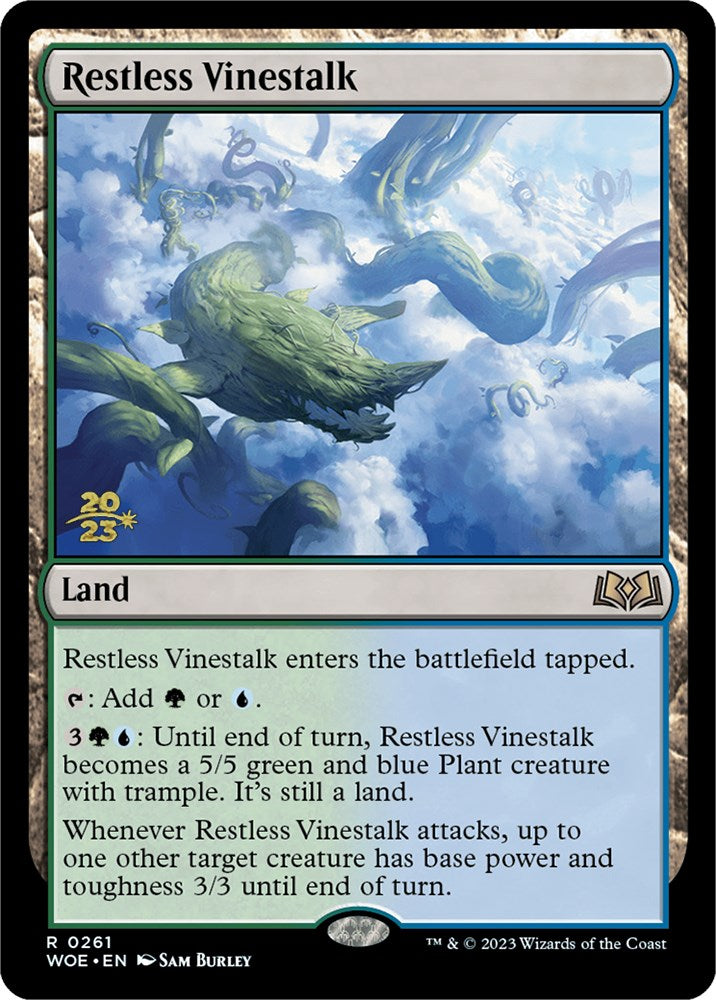 Restless Vinestalk [Wilds of Eldraine Prerelease Promos] | Dragon's Lair Comics and Fantasy Houston TX