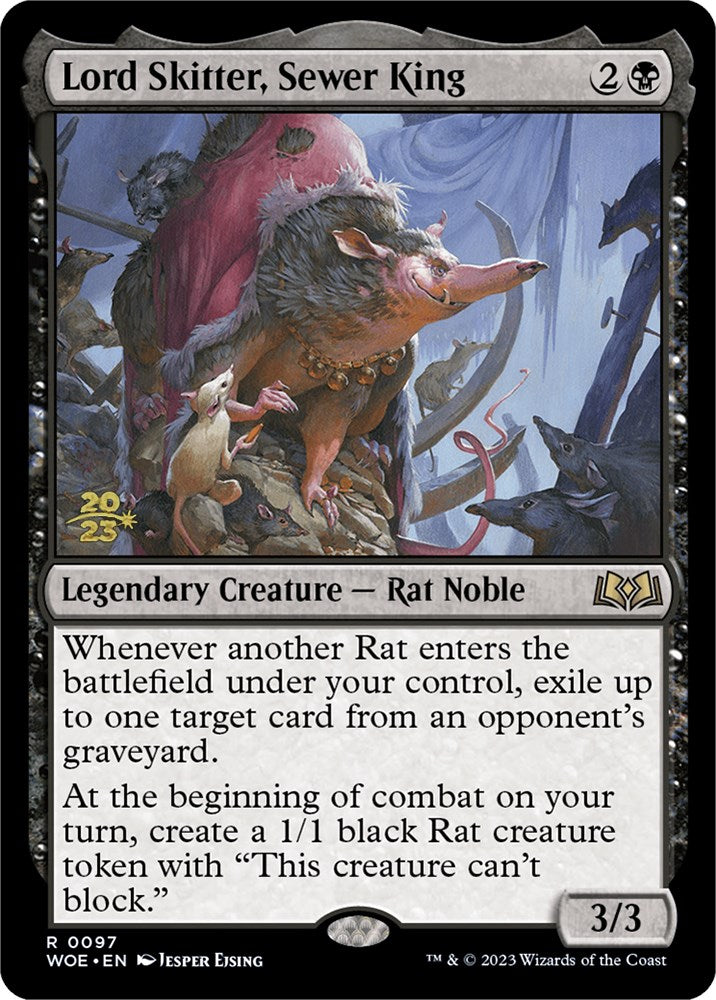 Lord Skitter, Sewer King [Wilds of Eldraine Prerelease Promos] | Dragon's Lair Comics and Fantasy Houston TX