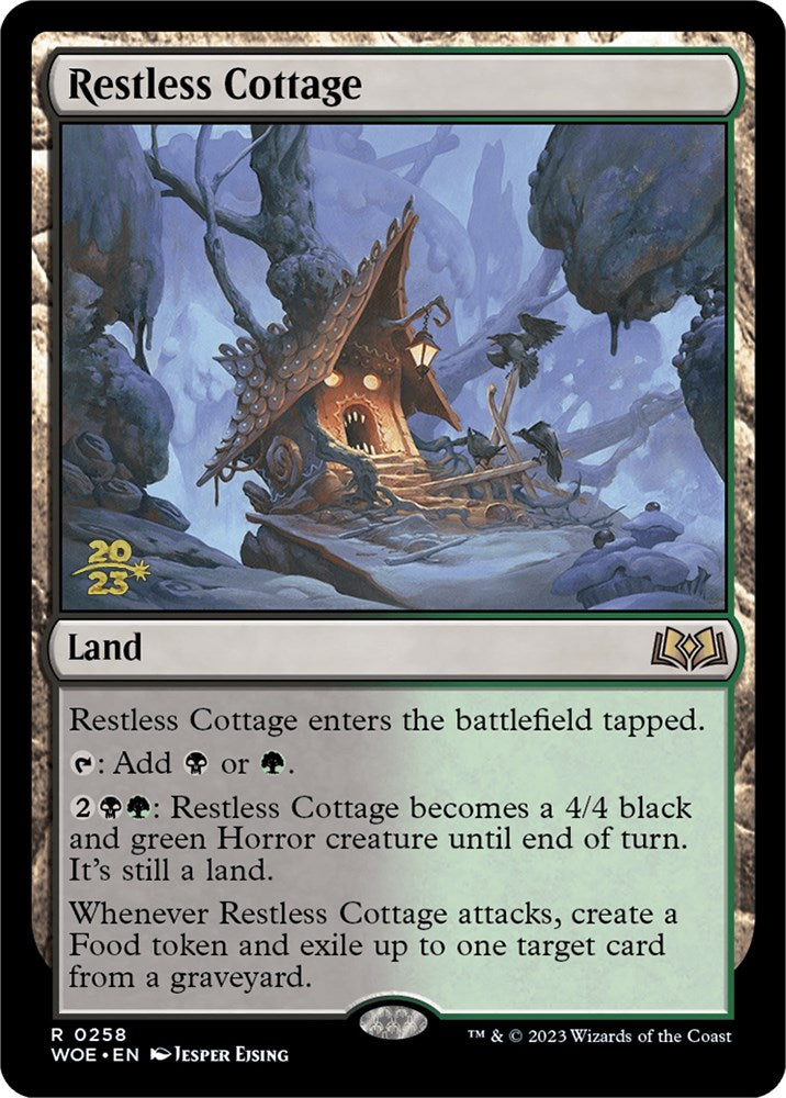 Restless Cottage [Wilds of Eldraine Prerelease Promos] | Dragon's Lair Comics and Fantasy Houston TX