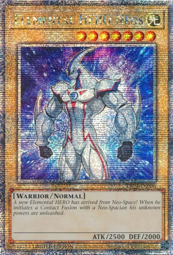 Elemental HERO Neos [TN23-EN006] Quarter Century Secret Rare | Dragon's Lair Comics and Fantasy Houston TX