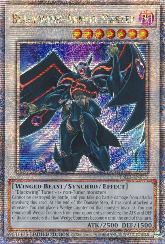 Blackwing Armor Master [TN23-EN015] Quarter Century Secret Rare | Dragon's Lair Comics and Fantasy Houston TX