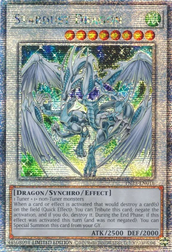 Stardust Dragon [TN23-EN016] Quarter Century Secret Rare | Dragon's Lair Comics and Fantasy Houston TX