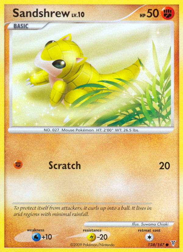 Sandshrew (124/147) [Platinum: Supreme Victors] | Dragon's Lair Comics and Fantasy Houston TX