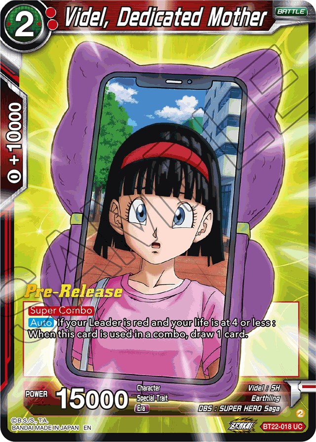 Videl, Dedicated Mother (BT22-018) [Critical Blow Prerelease Promos] | Dragon's Lair Comics and Fantasy Houston TX