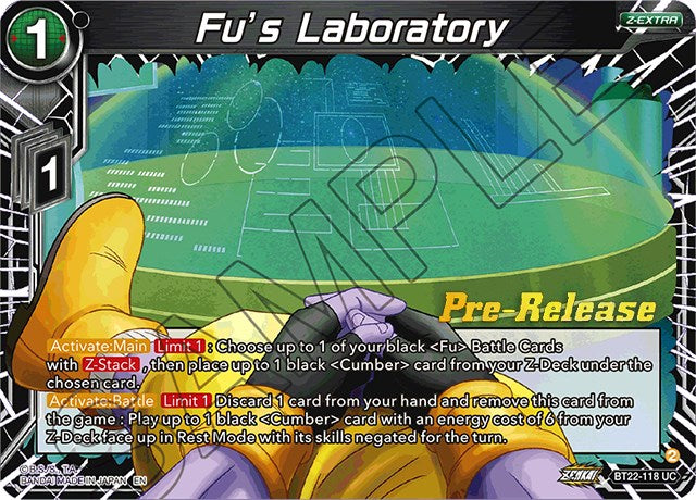 Fu's Laboratory (BT22-118) [Critical Blow Prerelease Promos] | Dragon's Lair Comics and Fantasy Houston TX