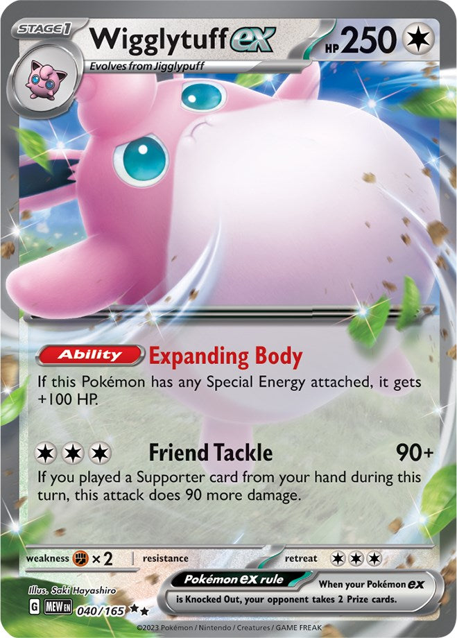 Wigglytuff ex (040/165) [Scarlet & Violet: 151] | Dragon's Lair Comics and Fantasy Houston TX