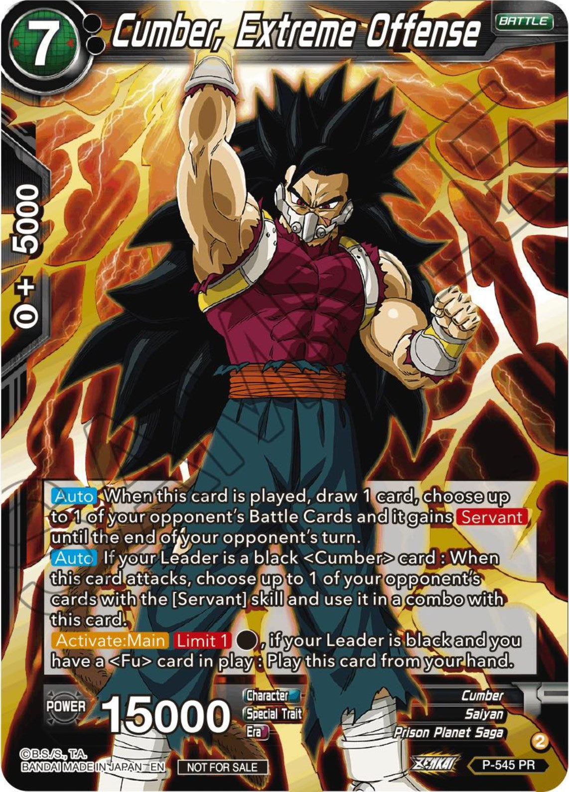 Cumber, Extreme Offense (Championship Selection Pack 2023 Vol.3) (Holo) (P-545) [Tournament Promotion Cards] | Dragon's Lair Comics and Fantasy Houston TX