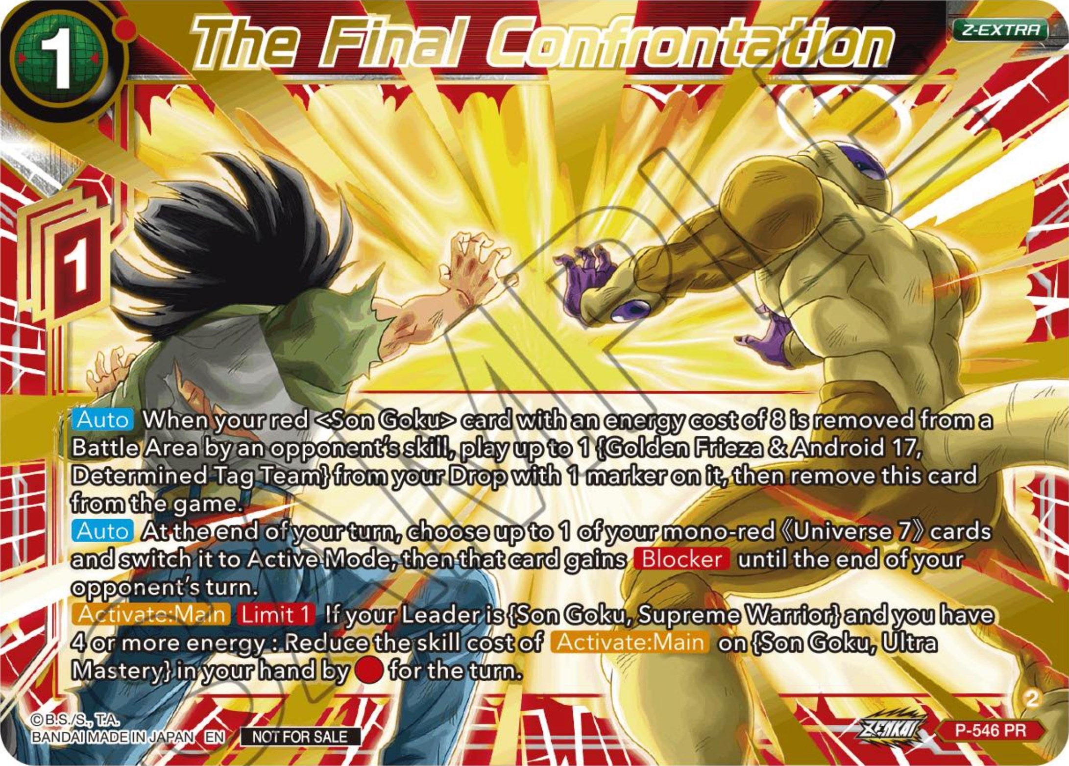 The Final Confrontation (Championship Z Extra Card Pack 2023) (P-546) [Tournament Promotion Cards] | Dragon's Lair Comics and Fantasy Houston TX