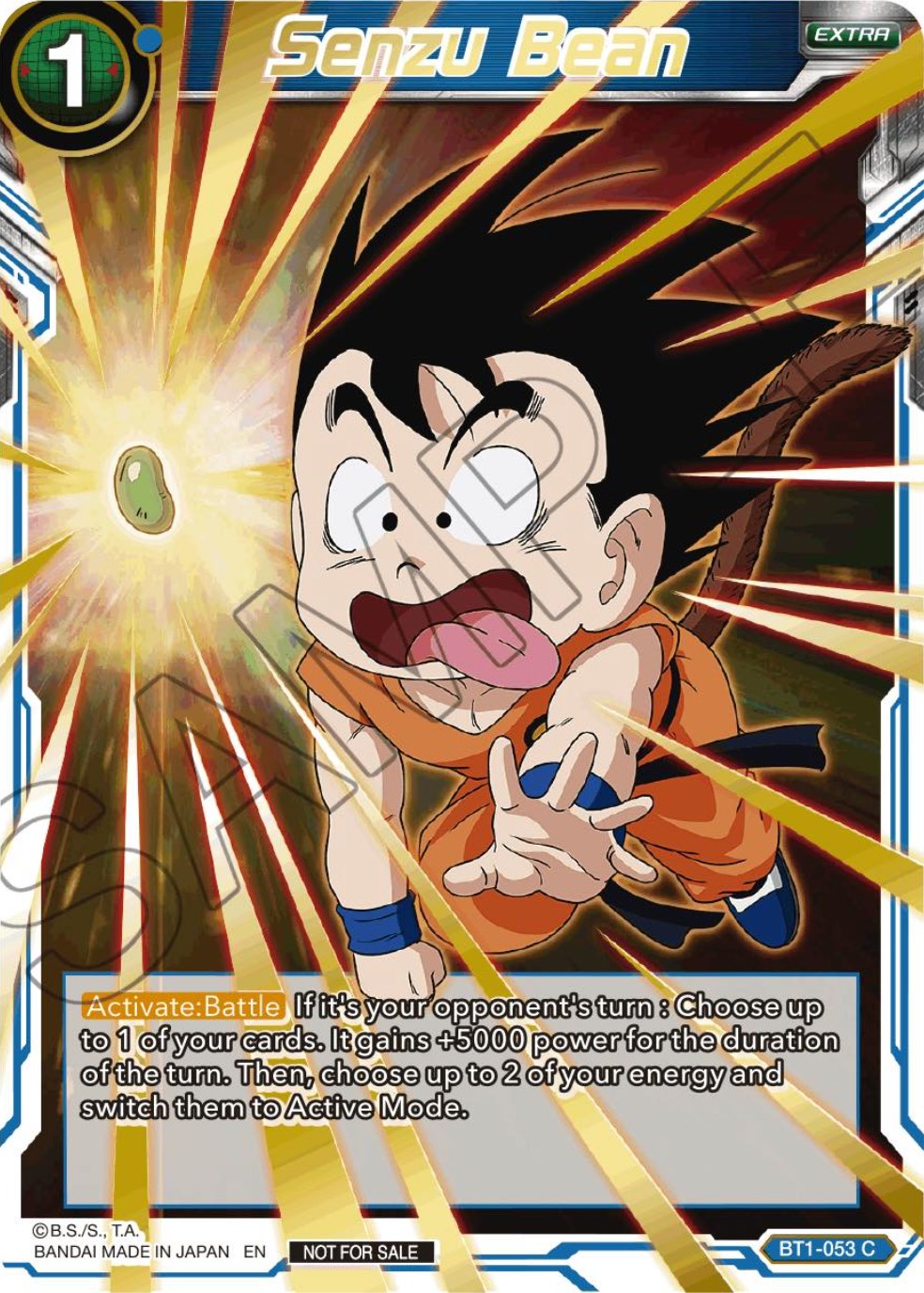 Senzu Bean (Alt. Art Card Set 2023 Vol. 3) (BT1-053) [Tournament Promotion Cards] | Dragon's Lair Comics and Fantasy Houston TX