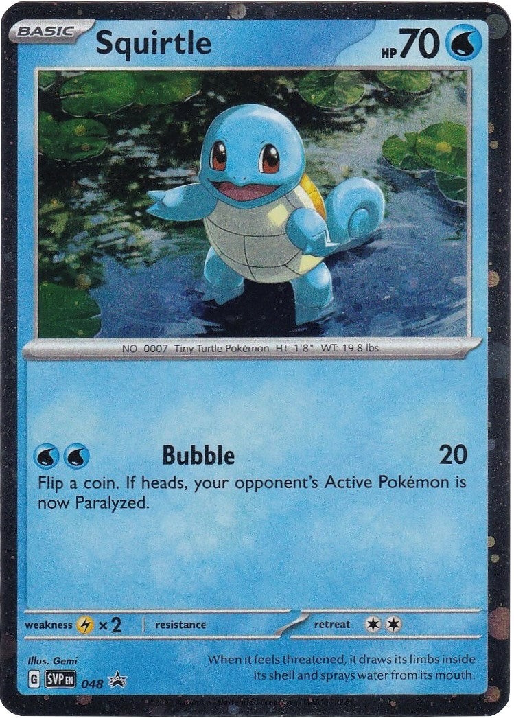 Squirtle (048) (Cosmos Holo) [Scarlet & Violet: Black Star Promos] | Dragon's Lair Comics and Fantasy Houston TX