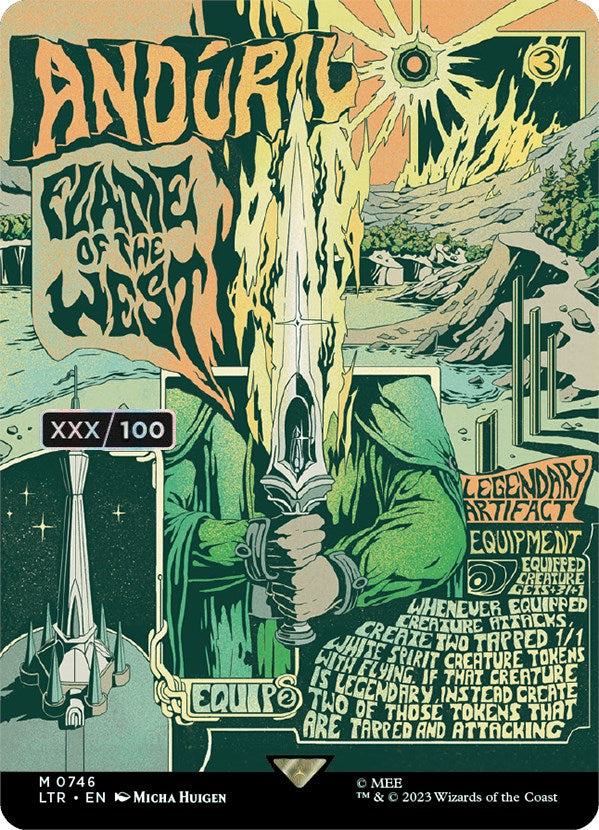 Anduril, Flame of the West (Borderless Poster) (Serialized) [The Lord of the Rings: Tales of Middle-Earth] | Dragon's Lair Comics and Fantasy Houston TX