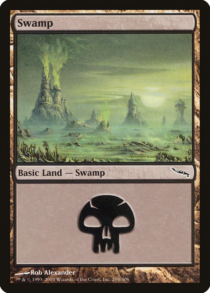 Swamp (296) [Mirrodin] | Dragon's Lair Comics and Fantasy Houston TX