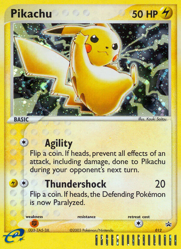 Pikachu (012) [Nintendo: Black Star Promos] | Dragon's Lair Comics and Fantasy Houston TX