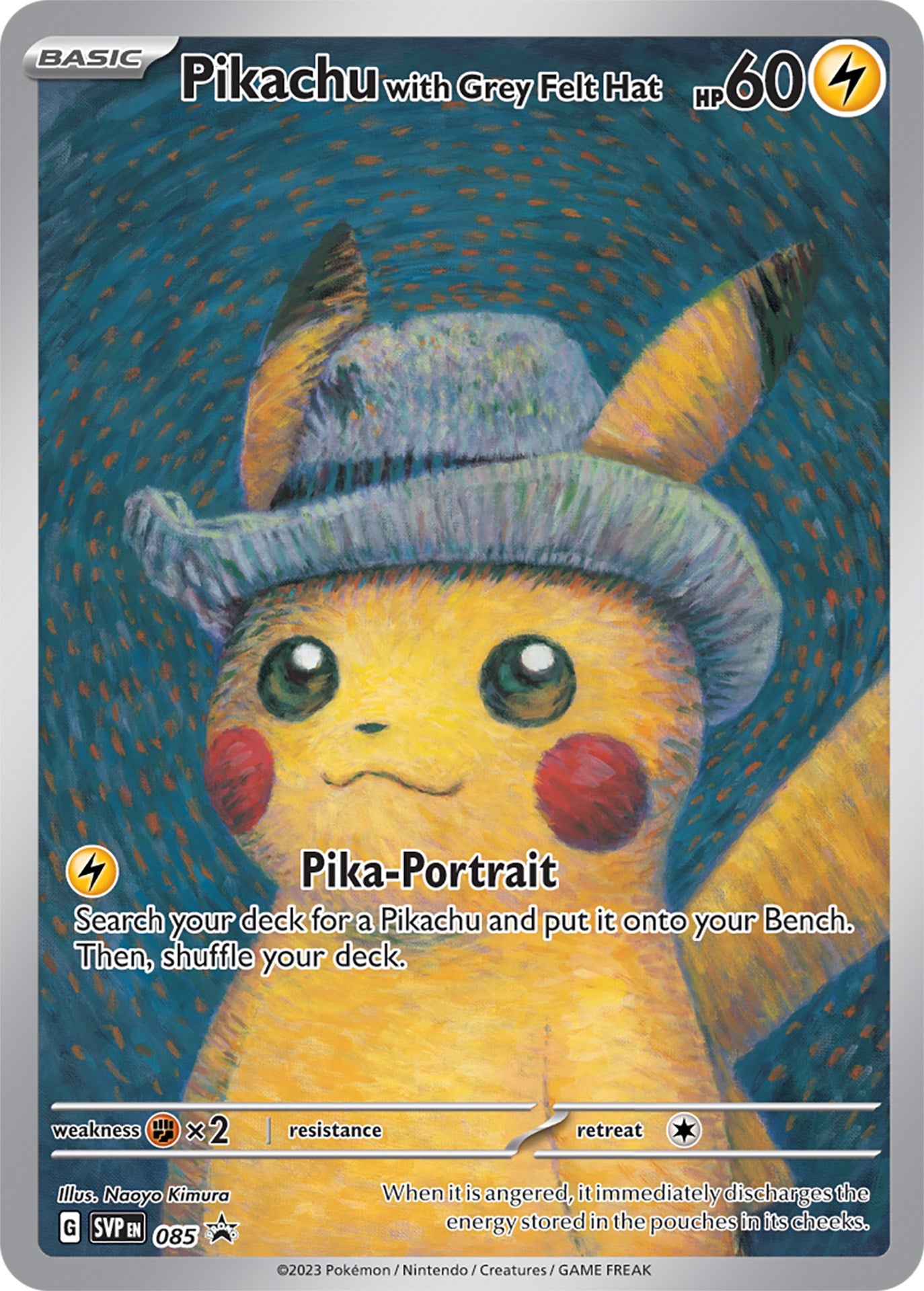 Pikachu with Grey Felt Hat (085) [Scarlet & Violet: Black Star Promos] | Dragon's Lair Comics and Fantasy Houston TX