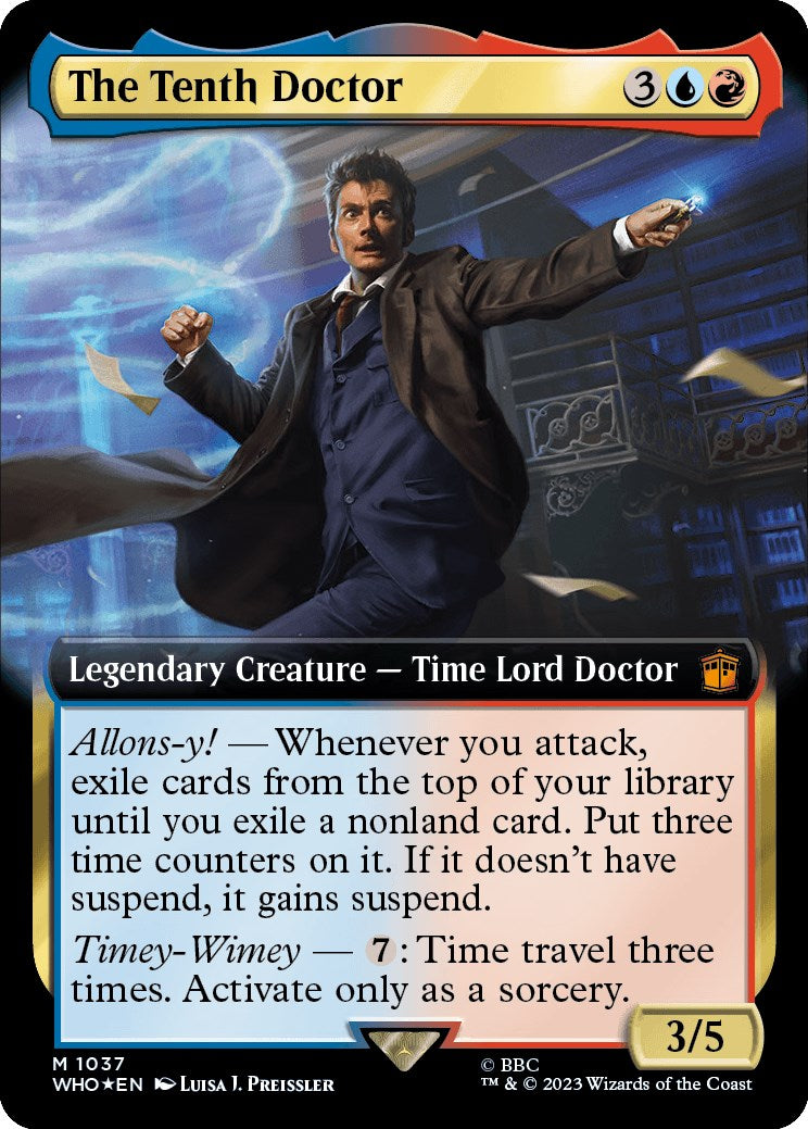 The Tenth Doctor (Extended Art) (Surge Foil) [Doctor Who] | Dragon's Lair Comics and Fantasy Houston TX