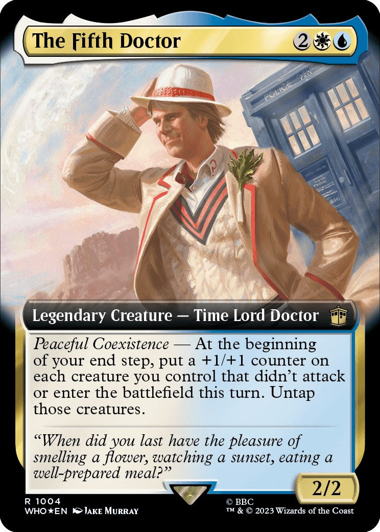 The Fifth Doctor (Extended Art) (Surge Foil) [Doctor Who] | Dragon's Lair Comics and Fantasy Houston TX