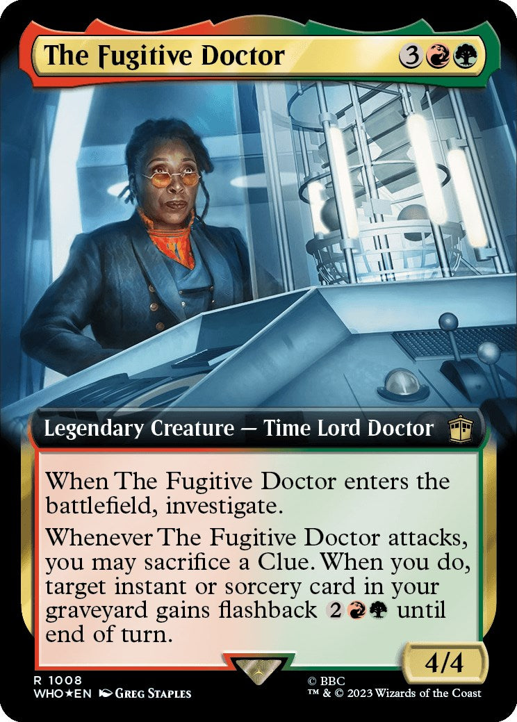 The Fugitive Doctor (Extended Art) (Surge Foil) [Doctor Who] | Dragon's Lair Comics and Fantasy Houston TX