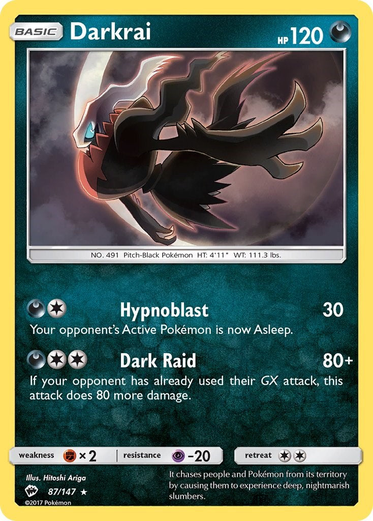 Darkrai (87/147) [Sun & Moon: Burning Shadows] | Dragon's Lair Comics and Fantasy Houston TX