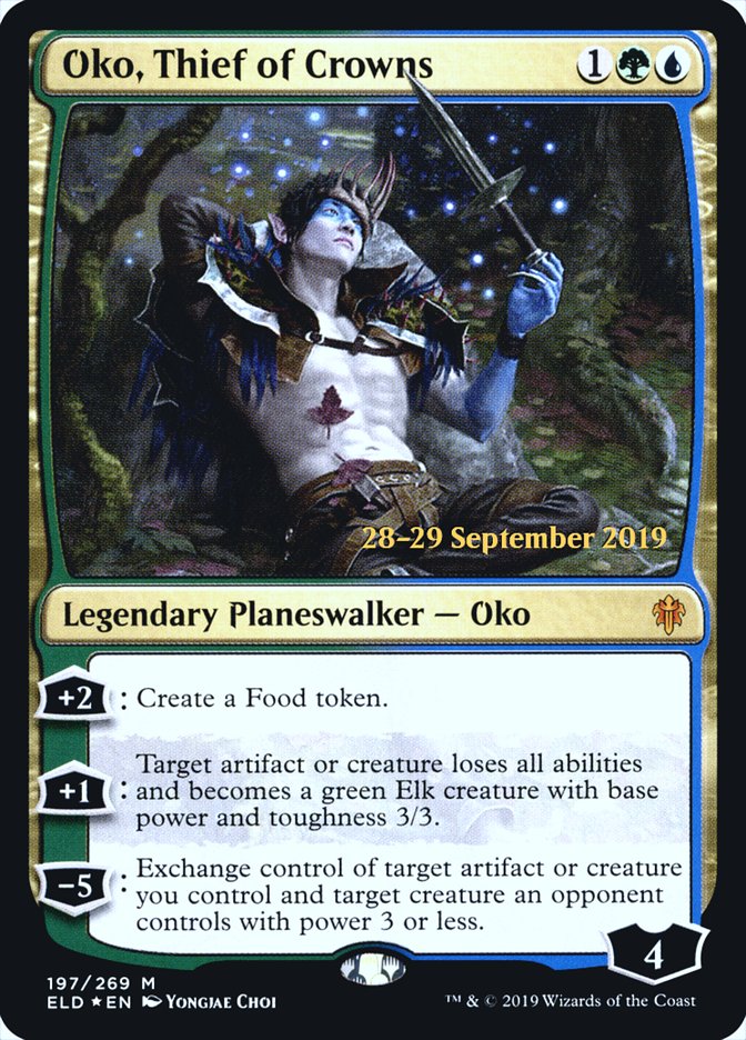 Oko, Thief of Crowns [Throne of Eldraine Prerelease Promos] | Dragon's Lair Comics and Fantasy Houston TX