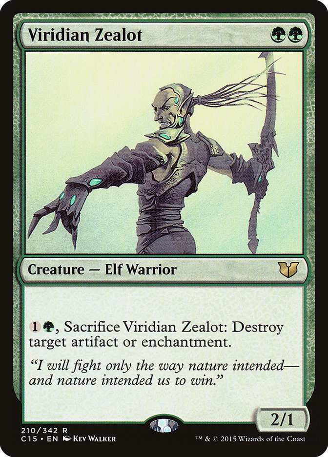 Viridian Zealot [Commander 2015] | Dragon's Lair Comics and Fantasy Houston TX