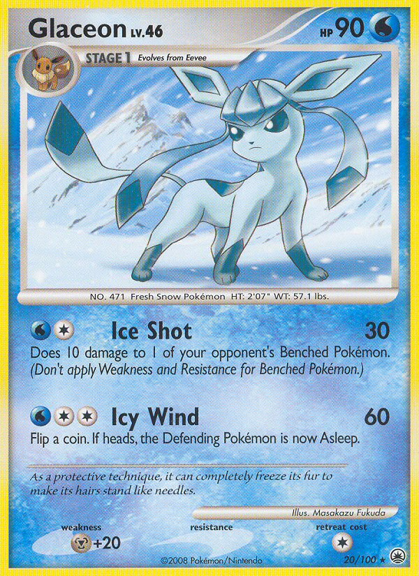 Glaceon (20/100) [Diamond & Pearl: Majestic Dawn] | Dragon's Lair Comics and Fantasy Houston TX