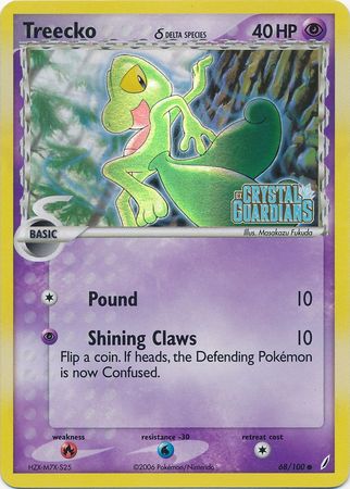 Treecko (68/100) (Delta Species) (Stamped) [EX: Crystal Guardians] | Dragon's Lair Comics and Fantasy Houston TX