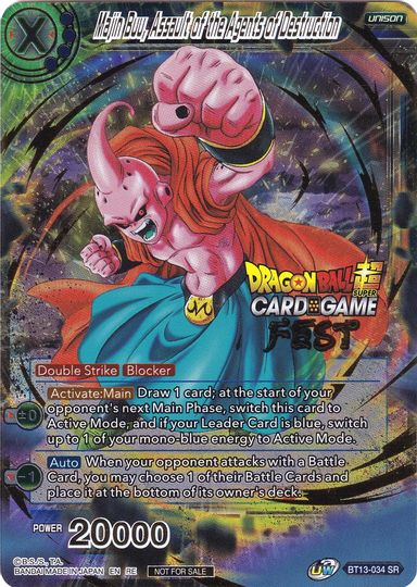 Majin Buu, Assault of the Agents of Destruction (Card Game Fest 2022) (BT13-034) [Tournament Promotion Cards] | Dragon's Lair Comics and Fantasy Houston TX