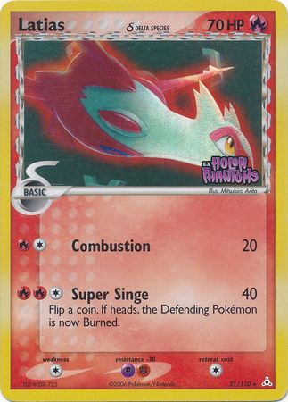 Latias (21/110) (Delta Species) (Stamped) [EX: Holon Phantoms] | Dragon's Lair Comics and Fantasy Houston TX