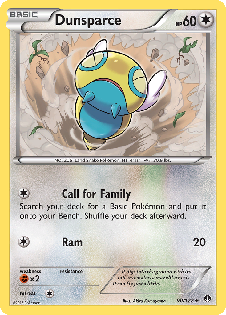 Dunsparce (90/122) [XY: BREAKpoint] | Dragon's Lair Comics and Fantasy Houston TX