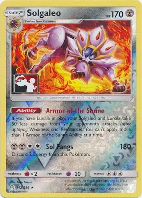 Solgaleo (142/236) [League & Championship Cards] | Dragon's Lair Comics and Fantasy Houston TX