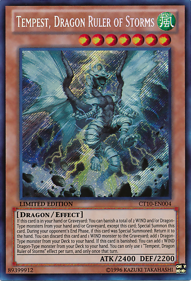 Tempest, Dragon Ruler of Storms [CT10-EN004] Secret Rare | Dragon's Lair Comics and Fantasy Houston TX