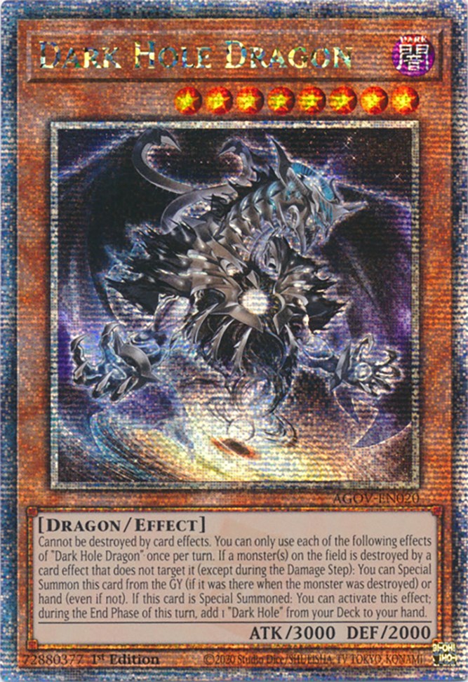 Dark Hole Dragon (Quarter Century Secret Rare) [AGOV-EN020] Quarter Century Secret Rare | Dragon's Lair Comics and Fantasy Houston TX