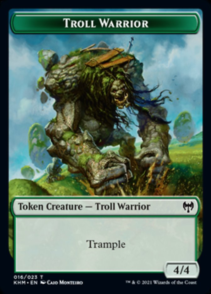 Troll Warrior Token [Kaldheim Tokens] | Dragon's Lair Comics and Fantasy Houston TX