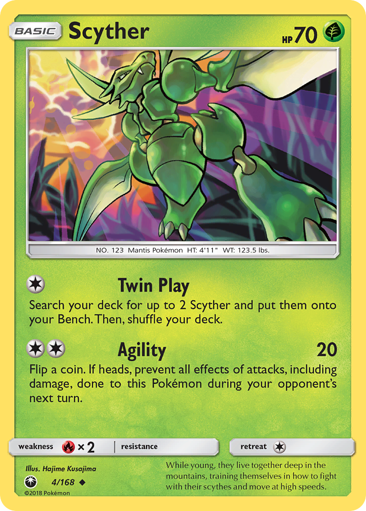 Scyther (4/168) [Sun & Moon: Celestial Storm] | Dragon's Lair Comics and Fantasy Houston TX