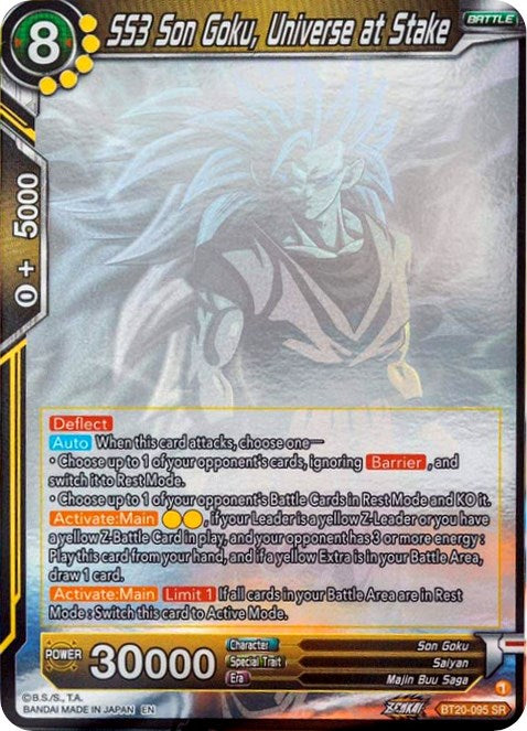 SS3 Son Goku, Universe at Stake (Hologram) (BT20-095) [Power Absorbed] | Dragon's Lair Comics and Fantasy Houston TX