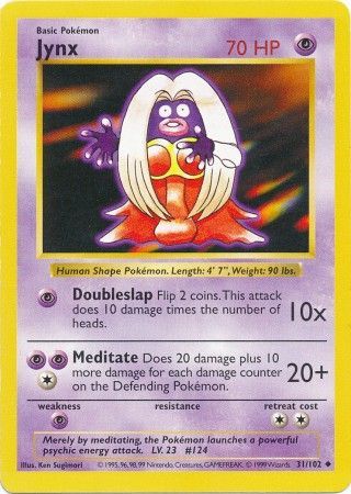 Jynx (31/102) [Base Set Shadowless Unlimited] | Dragon's Lair Comics and Fantasy Houston TX