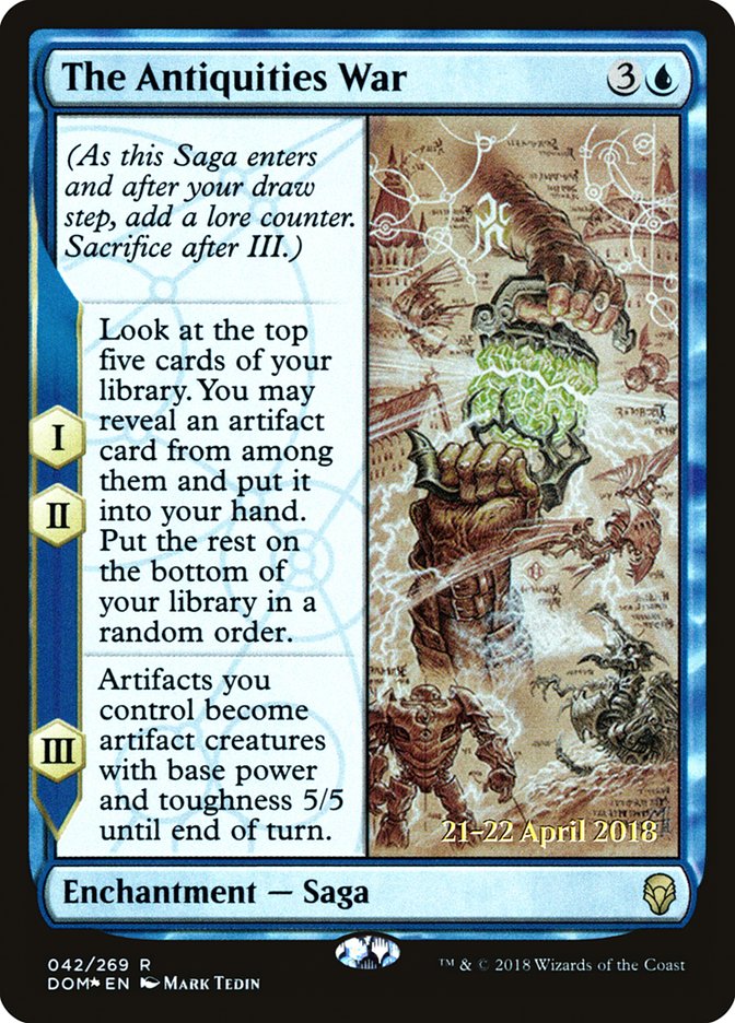 The Antiquities War [Dominaria Prerelease Promos] | Dragon's Lair Comics and Fantasy Houston TX