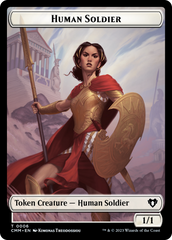 Human Soldier // Knight Double-Sided Token [Commander Masters Tokens] | Dragon's Lair Comics and Fantasy Houston TX