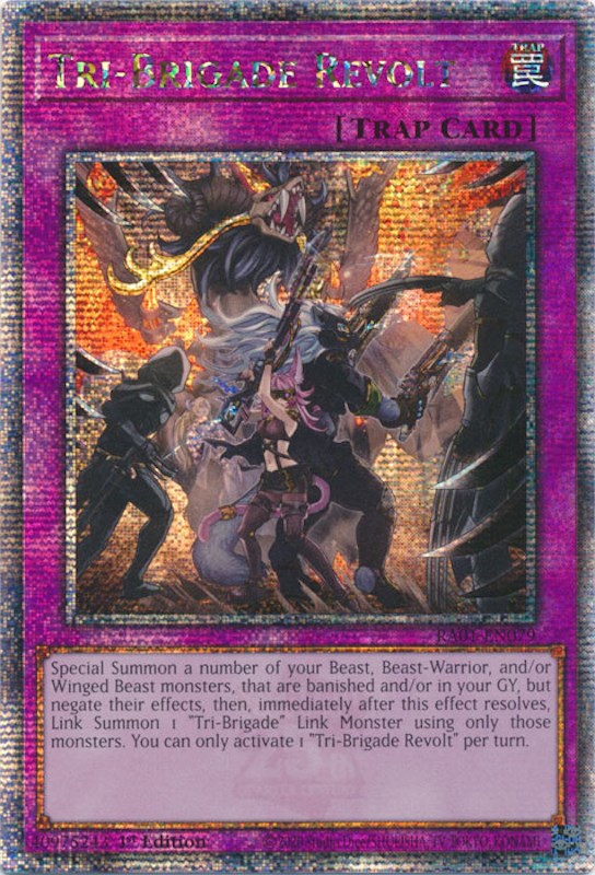 Tri-Brigade Revolt [RA01-EN079] Quarter Century Secret Rare | Dragon's Lair Comics and Fantasy Houston TX