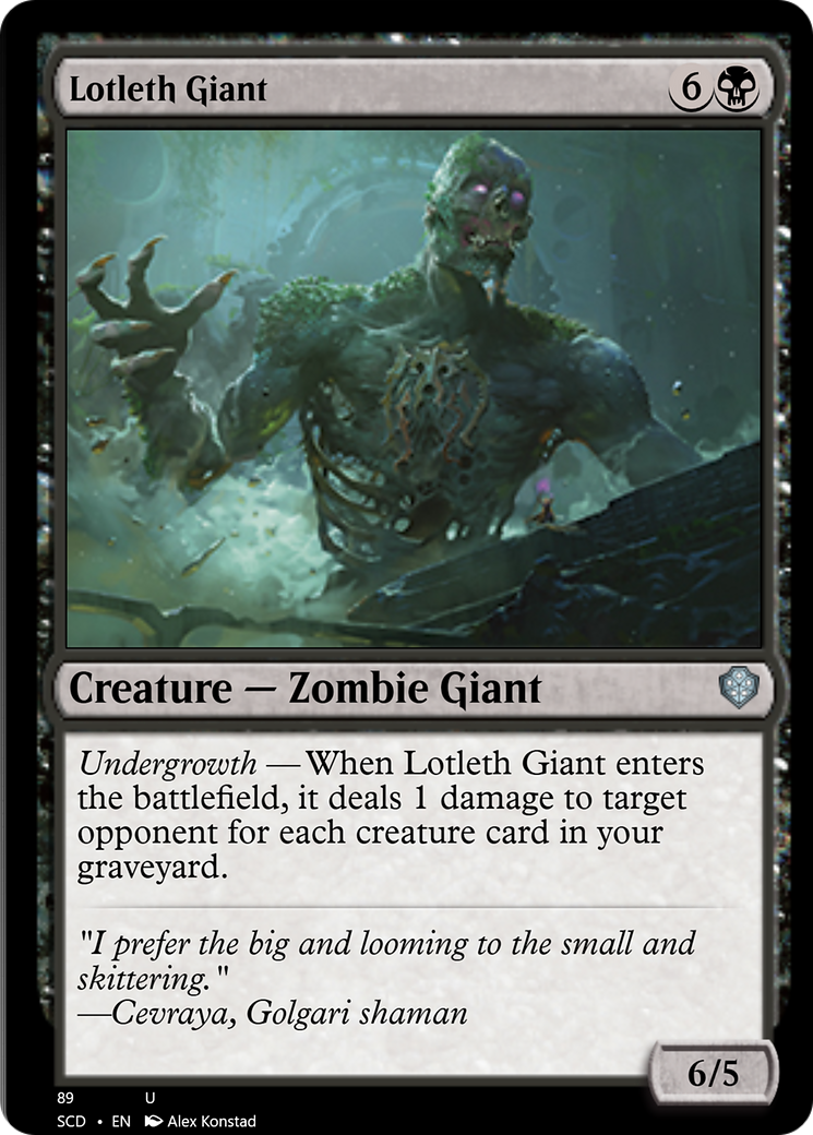 Lotleth Giant [Starter Commander Decks] | Dragon's Lair Comics and Fantasy Houston TX