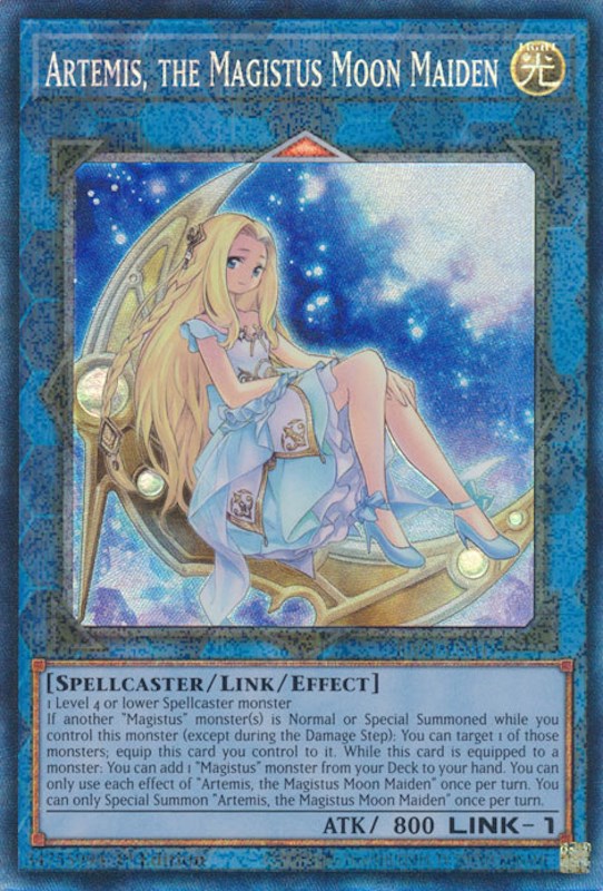 Artemis, the Magistus Moon Maiden [RA01-EN049] Prismatic Collector's Rare | Dragon's Lair Comics and Fantasy Houston TX