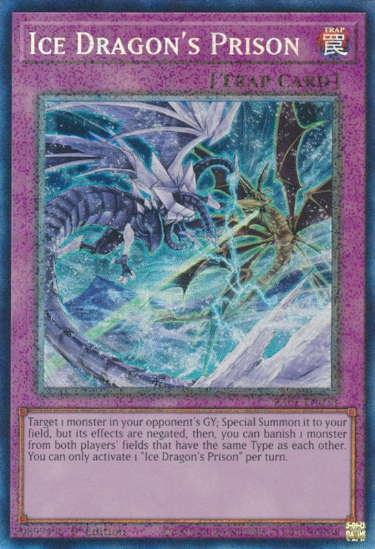 Ice Dragon's Prison [RA01-EN078] Prismatic Collector's Rare | Dragon's Lair Comics and Fantasy Houston TX