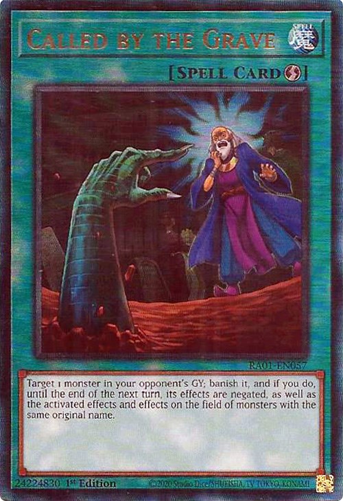 Called by the Grave [RA01-EN057] Prismatic Ultimate Rare | Dragon's Lair Comics and Fantasy Houston TX