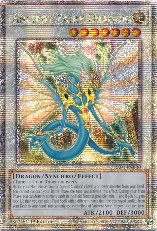 Ancient Fairy Dragon [RA01-EN030] Quarter Century Secret Rare | Dragon's Lair Comics and Fantasy Houston TX