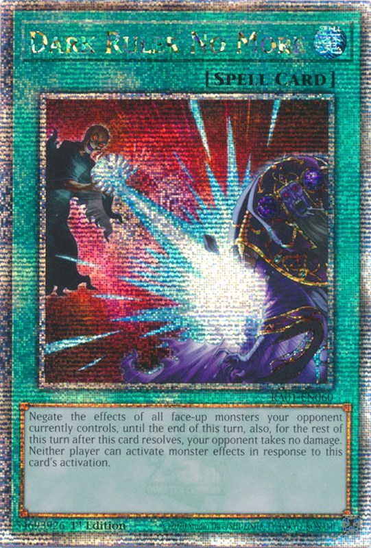 Dark Ruler No More [RA01-EN060] Quarter Century Secret Rare | Dragon's Lair Comics and Fantasy Houston TX