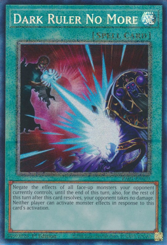 Dark Ruler No More [RA01-EN060] Prismatic Collector's Rare | Dragon's Lair Comics and Fantasy Houston TX