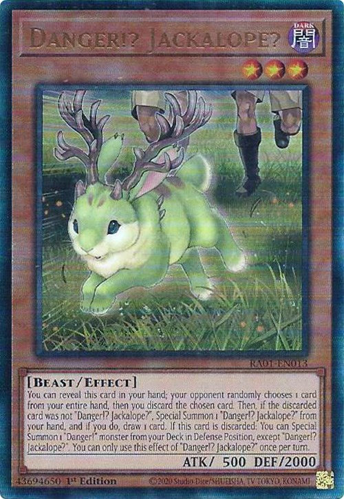 Danger!? Jackalope? [RA01-EN013] Prismatic Ultimate Rare | Dragon's Lair Comics and Fantasy Houston TX