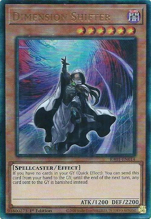 Dimension Shifter [RA01-EN014] Prismatic Ultimate Rare | Dragon's Lair Comics and Fantasy Houston TX